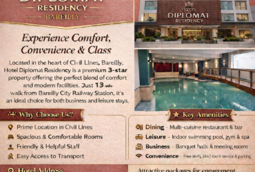 Hotel Diplomat Residency: Best Hotel in Civil Lines Bareilly