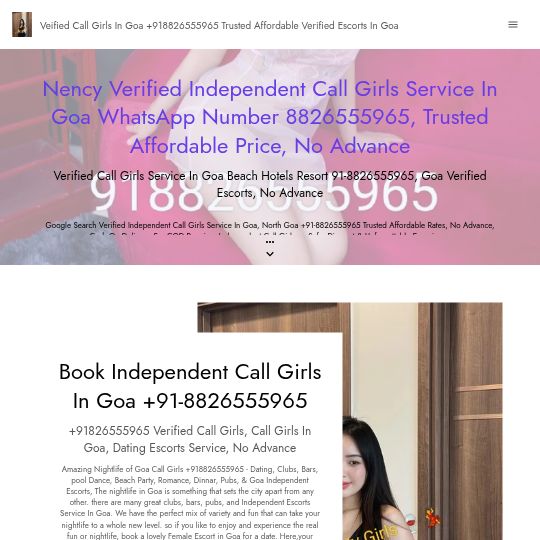 Vagator Beach Verified Call Girls In Goa No Advance Cash On Delivery